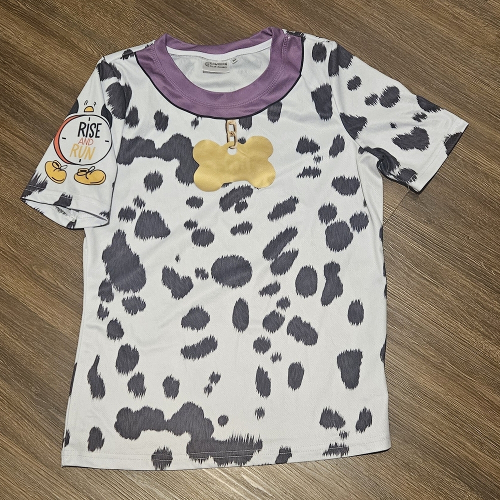 Kawaiian Pizza Apparel Purple Dalmation Shirt